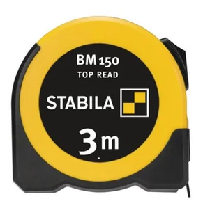 MIARKA ZWIJANA BM150 STABILA 3M Z OKIENKIEM - Poziomice, łaty, miary - miniaturka - grafika 1
