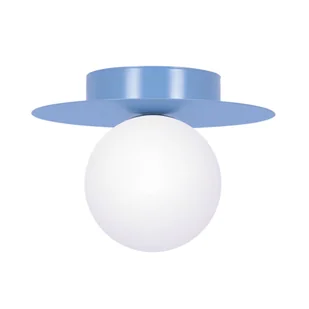 Niebieska lampa sufitowa z białymi kulkami K-5447 z serii ROBIN - Lampy sufitowe - miniaturka - grafika 1