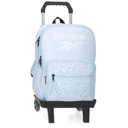 Reebok Maura Plecak szkolny z wózkiem, niebieski 30x40x12 cm Poliester 14,4L by Joumma Bags, Niebieski, Talla única, plecak szkolny na kółkach