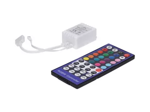 Sterownik LED RGBW 4x2A 40-key IR 12-24V Prescot - Taśmy LED - miniaturka - grafika 1