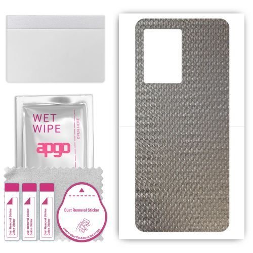 folia naklejka skórka strukturalna na TYŁ do Honor X7a - Aluminium krople - apgo SKINS