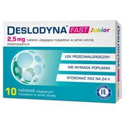 Leki na alergię - Deslodyna Fast Junior 2,5 mg 10 Tabl. - miniaturka - grafika 1