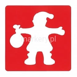 Leniar Leniar Szablon ozdobny 12cm Mikołaj 10340 - Akcesoria kreślarskie - miniaturka - grafika 1