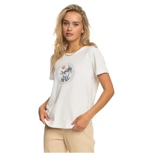 Damska Koszulka z krótkim rękawem ROXY OCEAN AFTER J TEES ERJZT05473-WBK0 – Biały - Koszulki i topy damskie - miniaturka - grafika 1