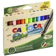 Przybory szkolne - Carioca Pisaki EcoFamily Jumbo 12 kolorów - miniaturka - grafika 1