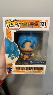 Super Saiyan God Super Saiyan Goku WootBox - Dragon Ball - Funko POP #121 - Figurki kolekcjonerskie - miniaturka - grafika 1