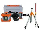 Sprzęt geodezyjny - Niwelator Laserowy Nedo Primus2 H ZESTAW - statyw KORBOWY i łata laserowa - miniaturka - grafika 1