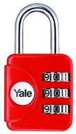 Plecaki - Yale YP1/28/121/1R Kłódka Podróżna z Zamkiem Szyfrowym Czerwona (28mm), Zabezpieczenie Plecaków, Bagażów - miniaturka - grafika 1