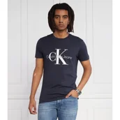 Koszulki męskie - Calvin Klein Jeans T-shirt CORE MONOLOGO | Slim Fit - miniaturka - grafika 1