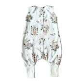 Śpiworki dla dzieci - Bonjour Cherie Śpiworek bambusowy z nogawkami 1-3 lata Romantyczny Królik - miniaturka - grafika 1