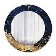 Lustra - Lustro dekoracyjne okrągłe Niebieski marmur - miniaturka - grafika 1