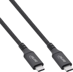 Kabel USB InLine USB-C - USB-C 0.5 m Czarny 35906A - Kable USB - miniaturka - grafika 1