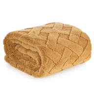 Koce - KOC PLUSZOWY 170x210 miękki puszysty JODEŁKA pled narzuta na łóżko CARO - miniaturka - grafika 1