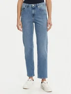 Spodnie damskie - Tommy Hilfiger Jeansy Classic WW0WW44345 Niebieski Straight Fit - miniaturka - grafika 1