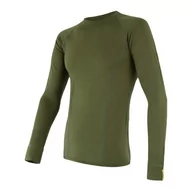 Pozostała odzież narciarska - SENSOR Termoaktywna bluzka męska MERINO ACTIVE TEE LS-M-Czarny - miniaturka - grafika 1