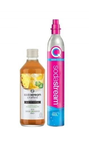 Cylinder z gazem SodaStream butla, nabój CO2 425g + Baza Crafted Jalapeno