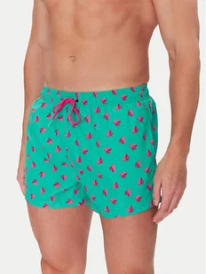 YSABEL MORA Szorty kąpielowe 90302 Zielony Regular Fit - Kąpielówki męskie - miniaturka - grafika 1