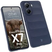 Etui i futerały do telefonów - Bizon Pancerne etui Case Tur do Xiaomi Poco X7 Pro, granatowe - miniaturka - grafika 1