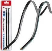 Żarówki samochodowe - Paski led do samochodu boczne niebieskie 2x30cm 12v amio-04578 - miniaturka - grafika 1