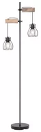 Lampy stojące - Globo Lighting Lampa stojąca czarny drewniany metal drewno Mina 15326-2SN - miniaturka - grafika 1