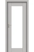 Drzwi wewnętrzne - Pol-Skone Dzwi Wewnętrzne Z Szybą Sedo W01 Platino - miniaturka - grafika 1