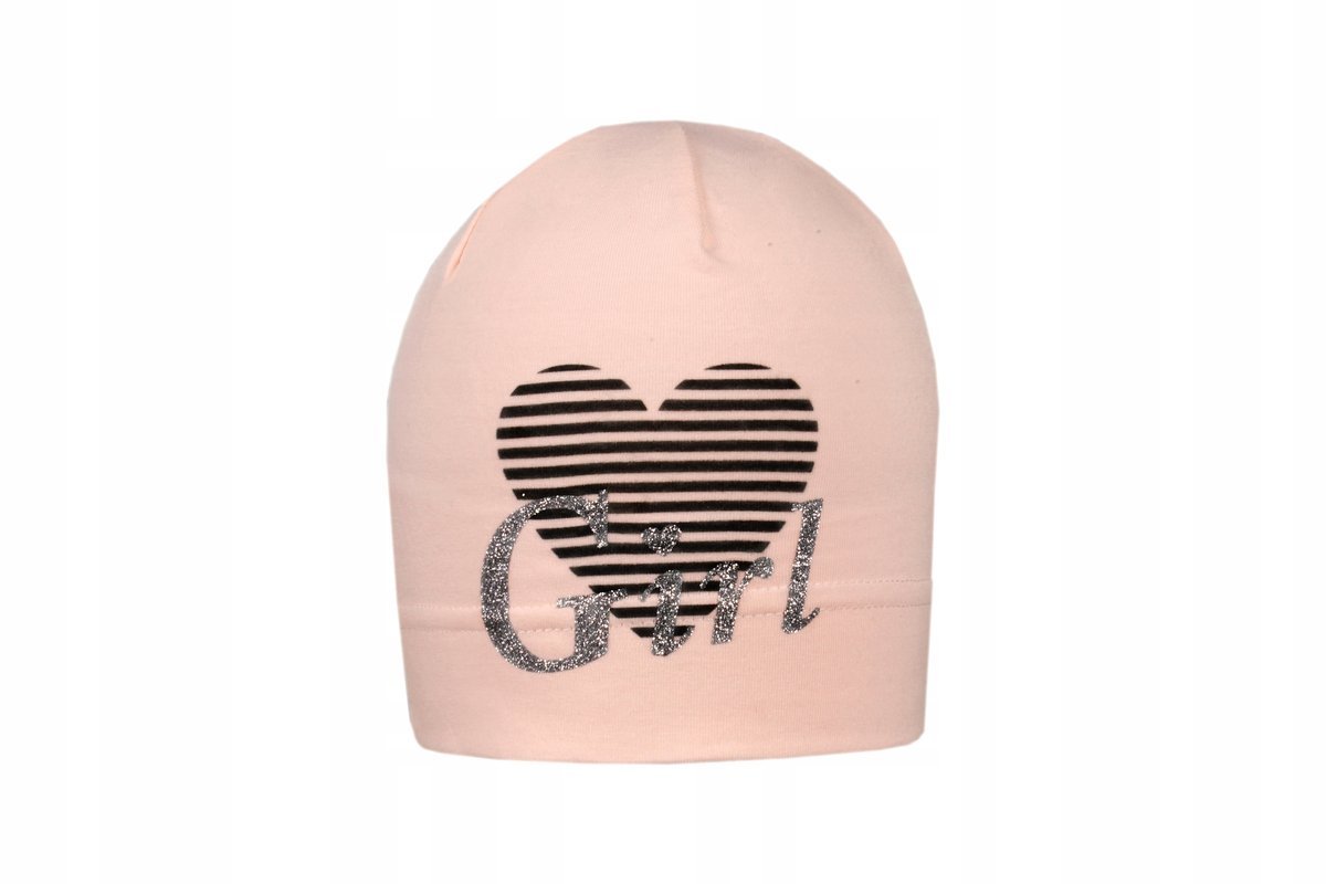 Czapka 46 Czapeczka Dziecięca Bawełniana Różowa