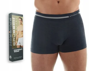 BRUBECK Bokserki męskie COMFORT WOOL BX10430 r L - Majtki męskie - miniaturka - grafika 1