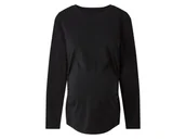 Bluzki ciążowe - esmara® Koszulka ciążowa z biobawełną z długim rękawem (Czarny, XS (32/34)) - miniaturka - grafika 1