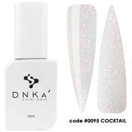 Lakiery hybrydowe - DNKa Rubber Base French #0095 Coctail 12ml baza hybrydowa cover nude - miniaturka - grafika 1