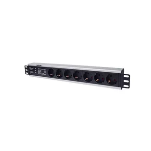 Intellinet Listwa zasilająca rack 19 1.5U 250V/16A 7x Schuko3 m 714006 - Listwy zasilające - miniaturka - grafika 1