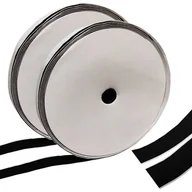 Taśmy klejące - Taśma rzep z klejem samoprzylepna 20mm komplet 25m czarna - miniaturka - grafika 1