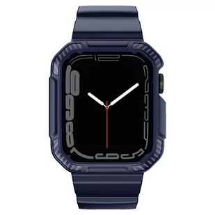 Kingxbar CYF106 2w1 pancerne etui Apple Watch SE, 8, 7, 6, 5, 4, 3, 2, 1 (41, 40, 38 mm) z paskiem niebieskie - Akcesoria do smartwatchy - miniaturka - grafika 3