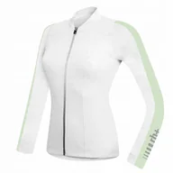 Kurtki rowerowe - Damska koszulka rowerowa zeroRH+ Spirit LS FZ WHITE PASTEL GREEN -S - miniaturka - grafika 1