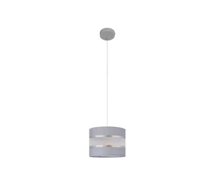Żyrandol na lince HELEN 1xE27/60W/230V śr. 20 cm szary/srebrny - Lampy sufitowe - miniaturka - grafika 1