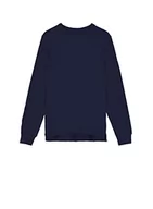 Bluzy męskie - ECOALF, bluza męska Taberalf, bez kaptura, bawełniana tkanina z recyklingu, męska bluza z recyklingu, bluza z kapturem męska, wygodna i lekka, Granatowy, S - miniaturka - grafika 1