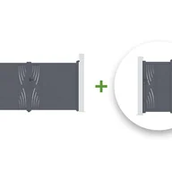 Bramy garażowe - Pakiet bramy skrzydłowej VELETA 350B180 + CASANOOV BRAMA VELETA 100P180 szara - miniaturka - grafika 1