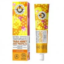Agafia Agafia - Receptury Babuszki Agafii - Natural Toothpaste - Taiga Honey and Propolis - Naturalna pasta do zębów z miodem z Taigi i propolisem - Zdrowe Dziąsła - 85 g - Płyny do płukania jamy ustnej - miniaturka - grafika 2