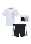 Kombinezony dla dzieci - Completo Bambino Hugo Boss polo + shorts - miniaturka - grafika 1
