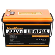 Akumulatory ogólnego zastosowania - Akumulator zapasowy LiFePO4 Cloudenergy 12V 300Ah, 3840Wh energii, 6000 cyklów, wbudowany BMS 200A - miniaturka - grafika 1