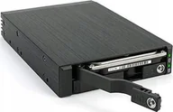 Obudowy i kieszenie na dyski twarde - Kieszeń Fantec FANTEC MR-25DUAL, 2.5" SATA + SAS HDD/SSD removable frame, black - miniaturka - grafika 1