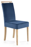 Krzesła - Krzesło tapicerowane CLARION dąb miodowy MONOLITH 77 granatowy - miniaturka - grafika 1