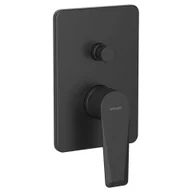 Baterie wannowe i prysznicowe - Bateria wannowo-prysznicowa podtynkowa Valvex Esto czarny mat 2414350 - miniaturka - grafika 1