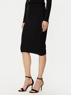 Spódnice - Guess Spódnica midi W5RD15 Z2V62 Czarny Slim Fit - miniaturka - grafika 1