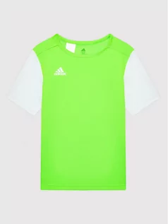 Koszulki sportowe męskie - Adidas Koszulka techniczna Estro 19 GH1663 Zielony Regular Fit - grafika 1