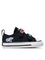 Buty dla chłopców - Converse Trampki Chuck Taylor All Star Easy On Sticker Stash A06359C Czarny - miniaturka - grafika 1