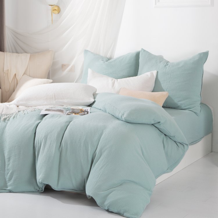 SZAŁWIOWA POŚCIEL MUŚLINOWA 160x200 KOMPLET PREMIUM DELIKATNA NATURALNA