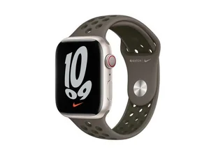 APPLE Pasek Apple Watch 45mm Midnight Olive Gray/Cargo Khaki Nike Sport Band - Regular - Akcesoria do zegarków - miniaturka - grafika 1