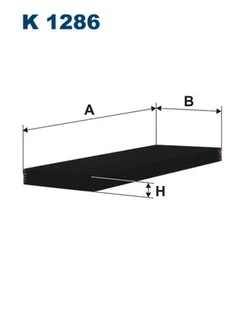 FILTRON Filtr kabinowy K1286 - Filtry kabinowe - miniaturka - grafika 1