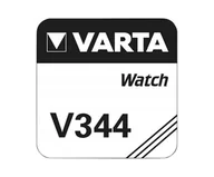 Baterie i akcesoria - Varta Baterie ogniwo guzikowe tlenek srebra  Zegar 1 sztuki Blister   (V344/SR42) SR 42 SW/V 344 Varta 1BL 48032 - miniaturka - grafika 1