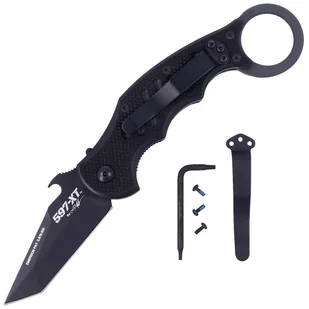 Nóż składany FOX The Dart Karambit Black G10, Black Idroglider N690 by Doug Marcaida (FX-597 XT) - Noże - miniaturka - grafika 1